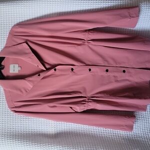 NIC+ZOE Womens Mauve Pink Color Cardigan Shirt
